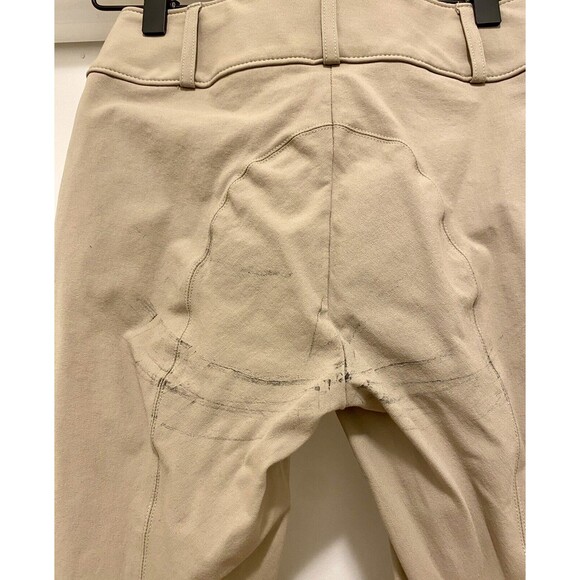 The Tailored Sportsman Front Zip Breeches Trophy Hunter Boot Sock #1927 Tan 24R - Picture 9 of 12